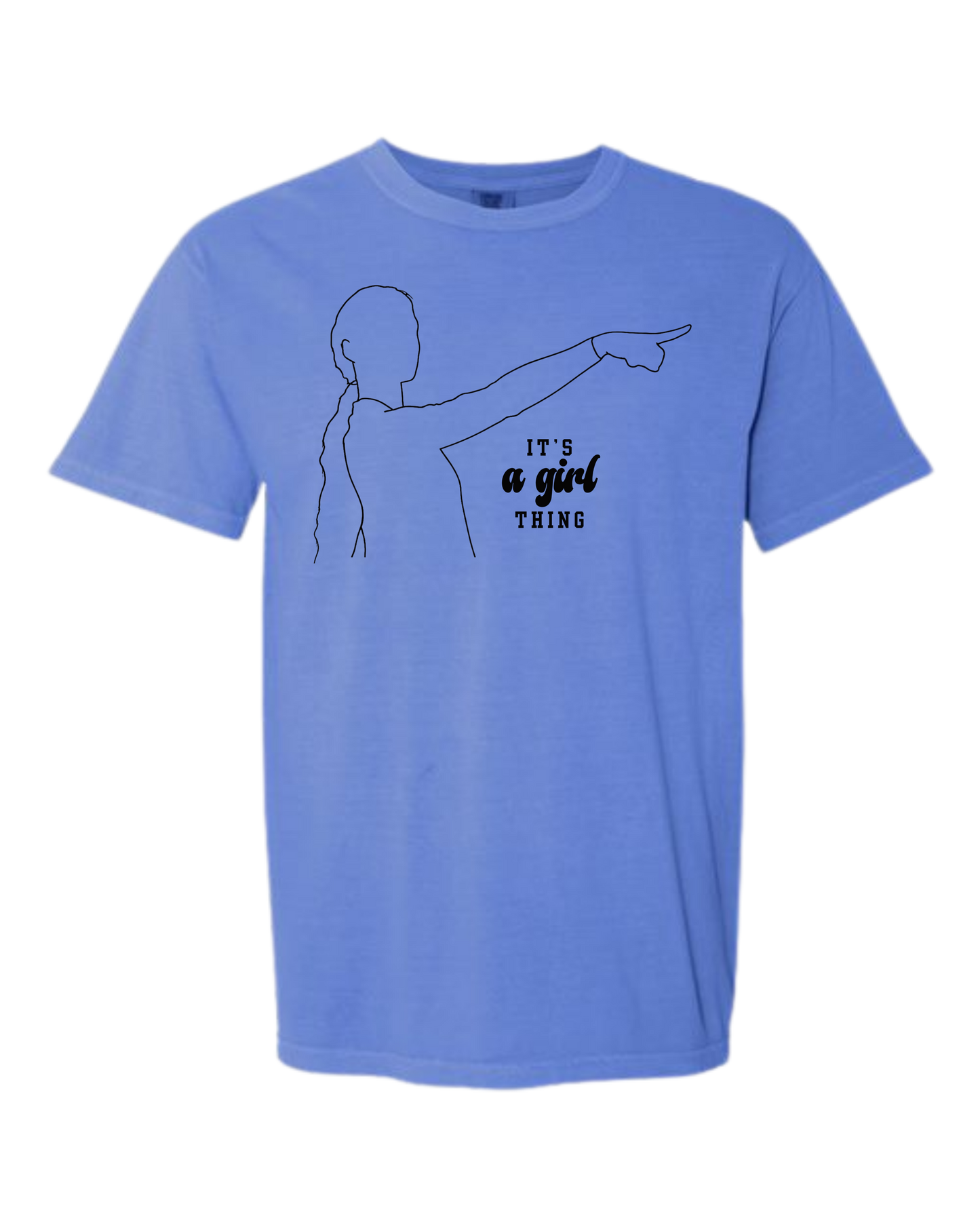 It's A Girl Thing - Comfort Colors - Heavyweight Unisex Tee - Blues