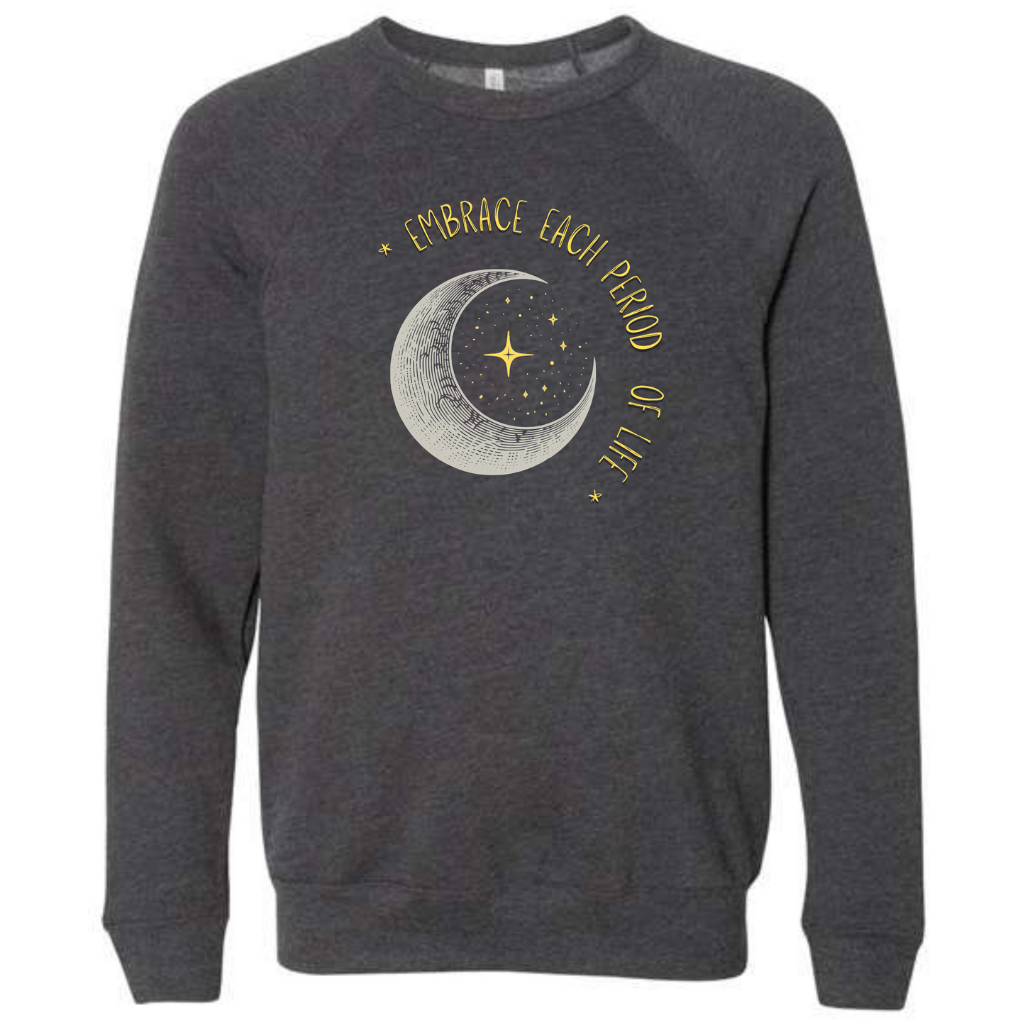 Embrace Each Period of Life - Sponge Fleece Raglan Sweatshirt - Assorted Colors