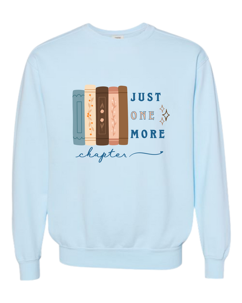 Just One More Chapter - Comfort Colors - Sweatshirt - Blues