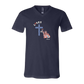 Loves Jesus & America too - Bella+Canvas - Unisex V-Neck - Assorted Colors