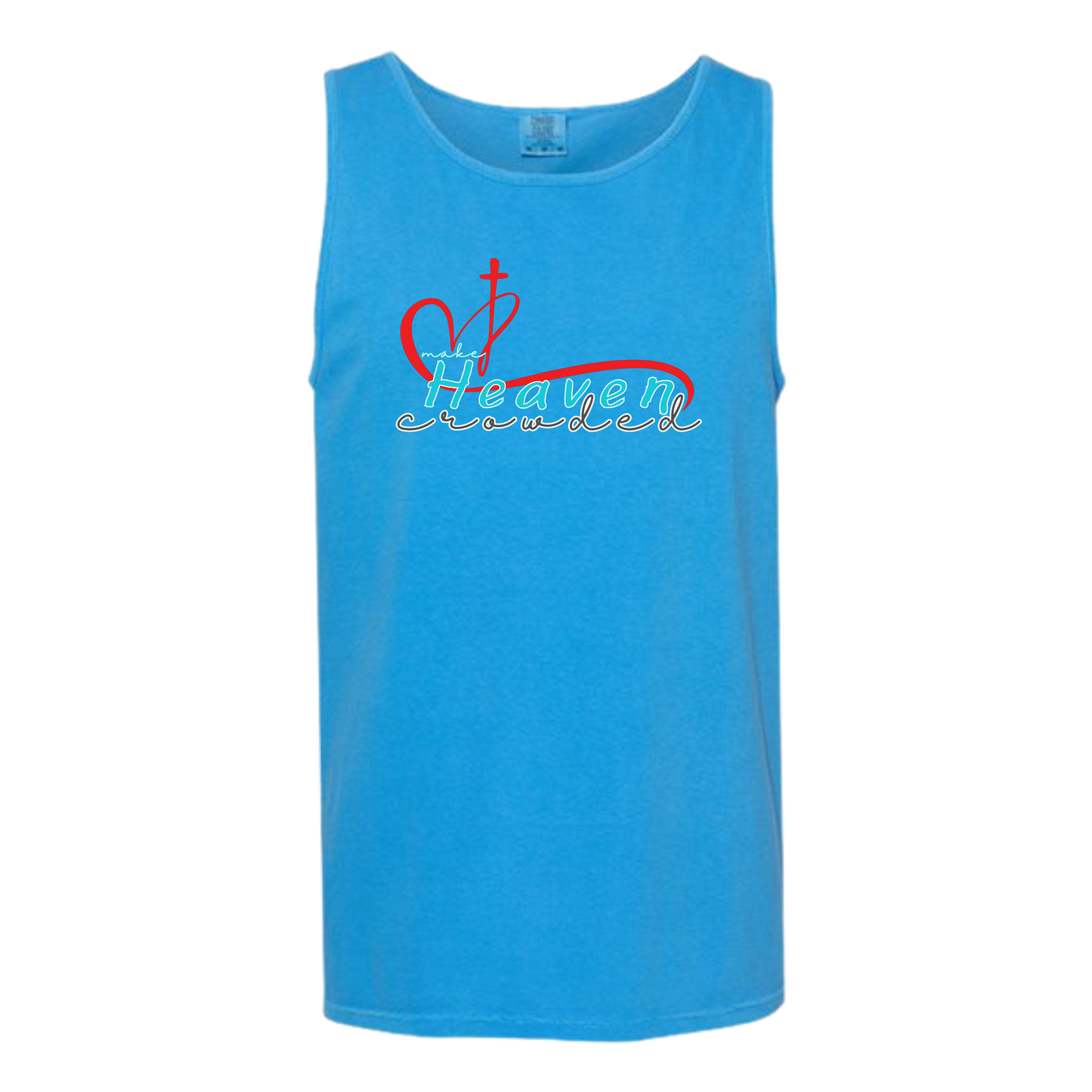 Make Heaven Crowded - Comfort Colors - Unisex Tank - Neutral Colors & Blues