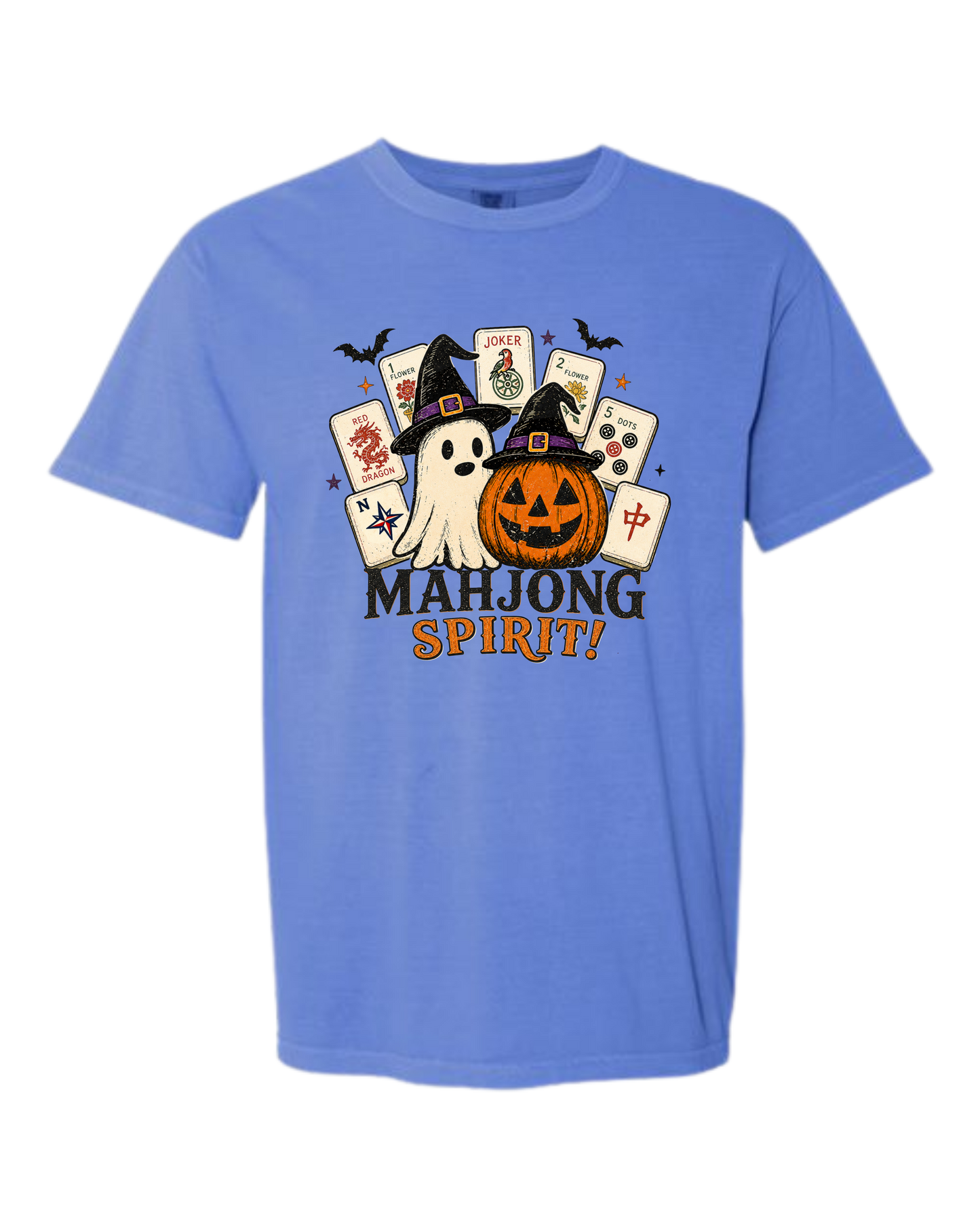 Mahjong Spirit - Comfort Colors - Heavyweight Unisex Tee - Blues