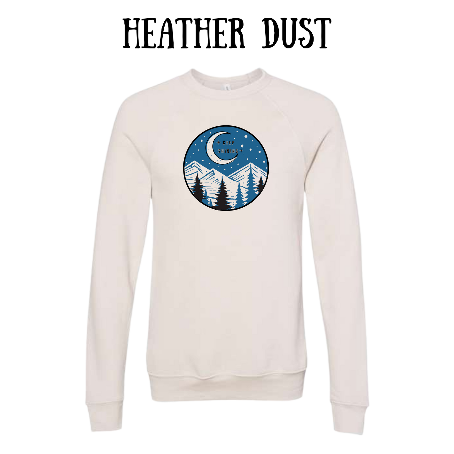 OP - Keep Shining - Sponge Fleece Raglan Sweatshirt - Assorted Colors