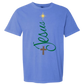 Jesus Tree - Comfort Colors - Heavyweight Unisex Tee - Blues