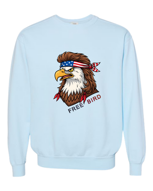 Rockin Free Bird - Comfort Colors - Sweatshirt - Blues