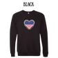 PP - One Nation One Heart - Sponge Fleece Raglan Sweatshirt - Greens, Neutrals