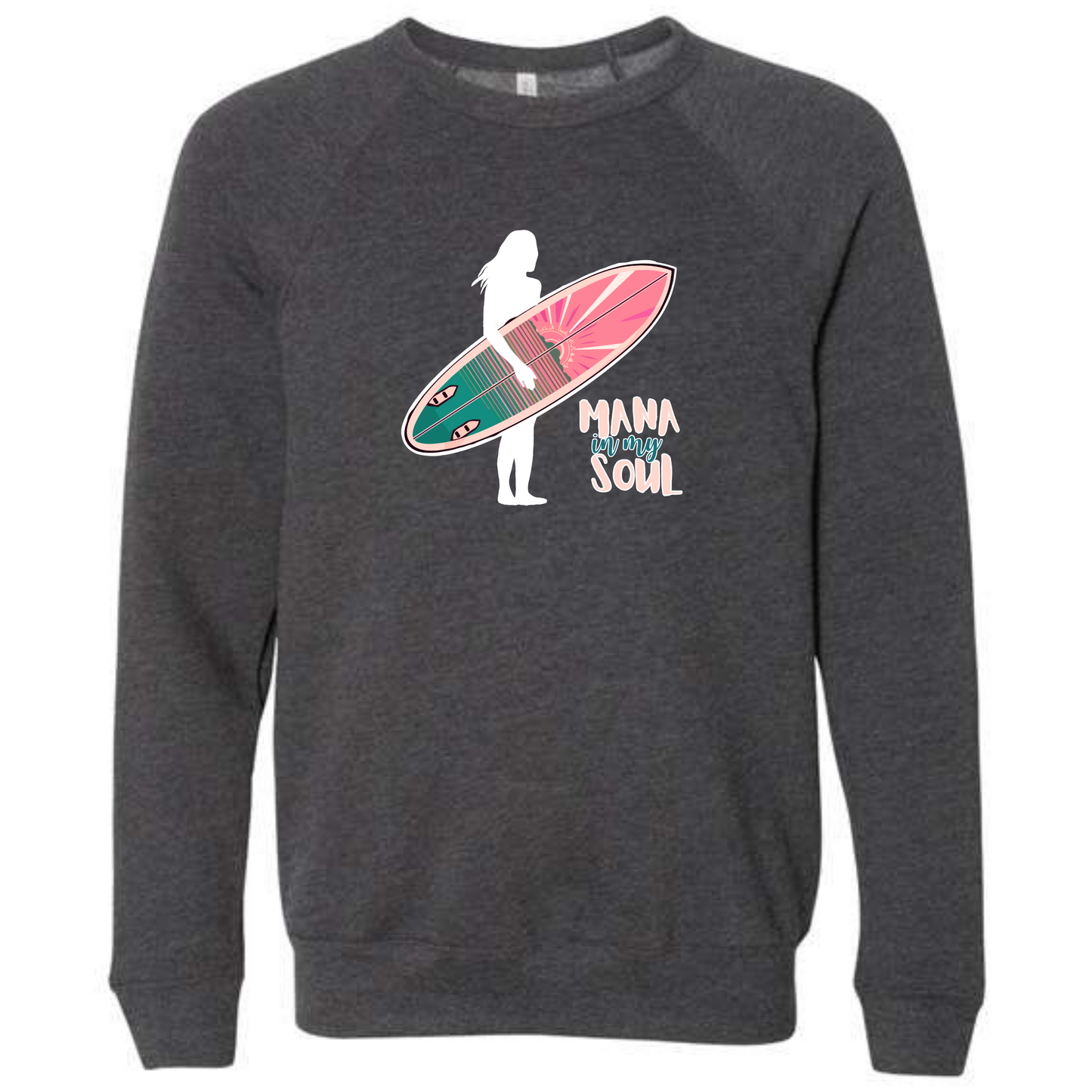 Mana in My Soul - Sponge Fleece Raglan Sweatshirt - Assorted Colors