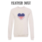 PP - One Nation One Heart - Sponge Fleece Raglan Sweatshirt - Assorted Colors