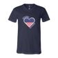 One Nation One Heart - Bella+Canvas - Unisex V-Neck - Assorted Colors