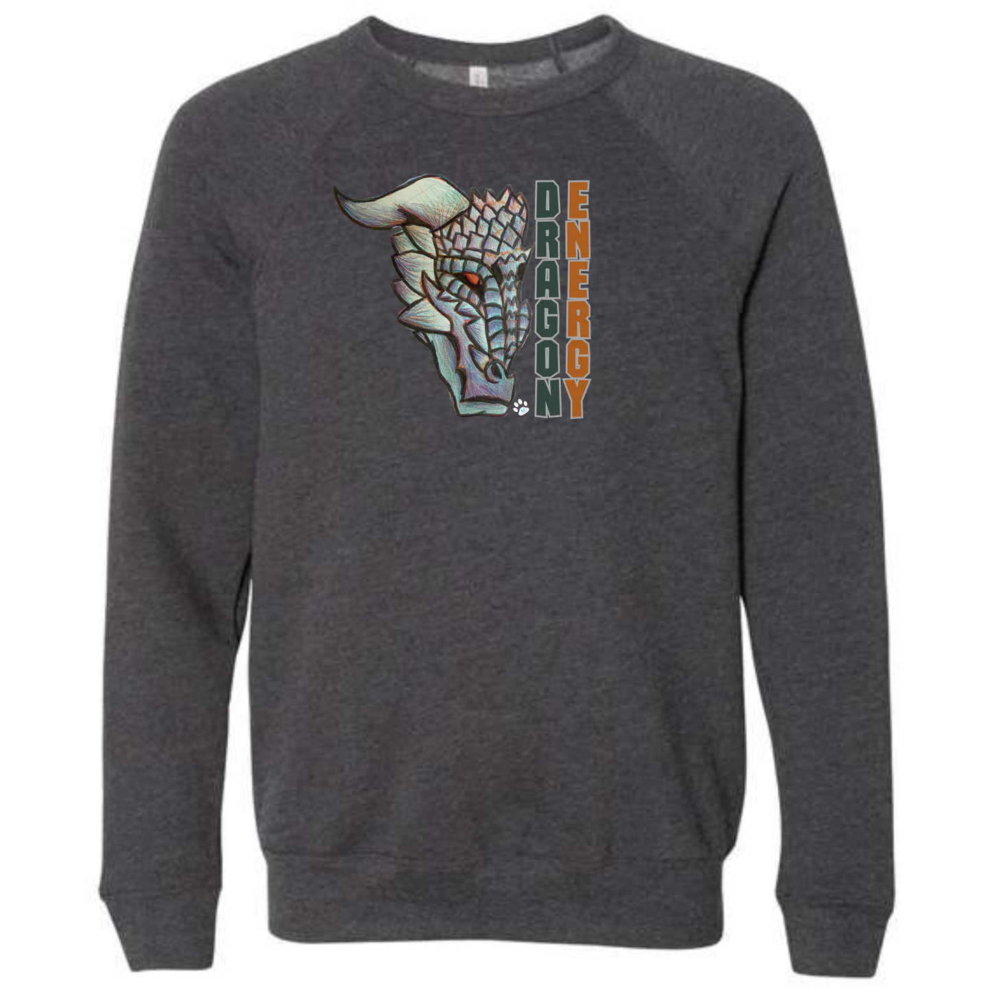 Dragon Energy - Sponge Fleece Raglan Sweatshirt - Assorted Colors