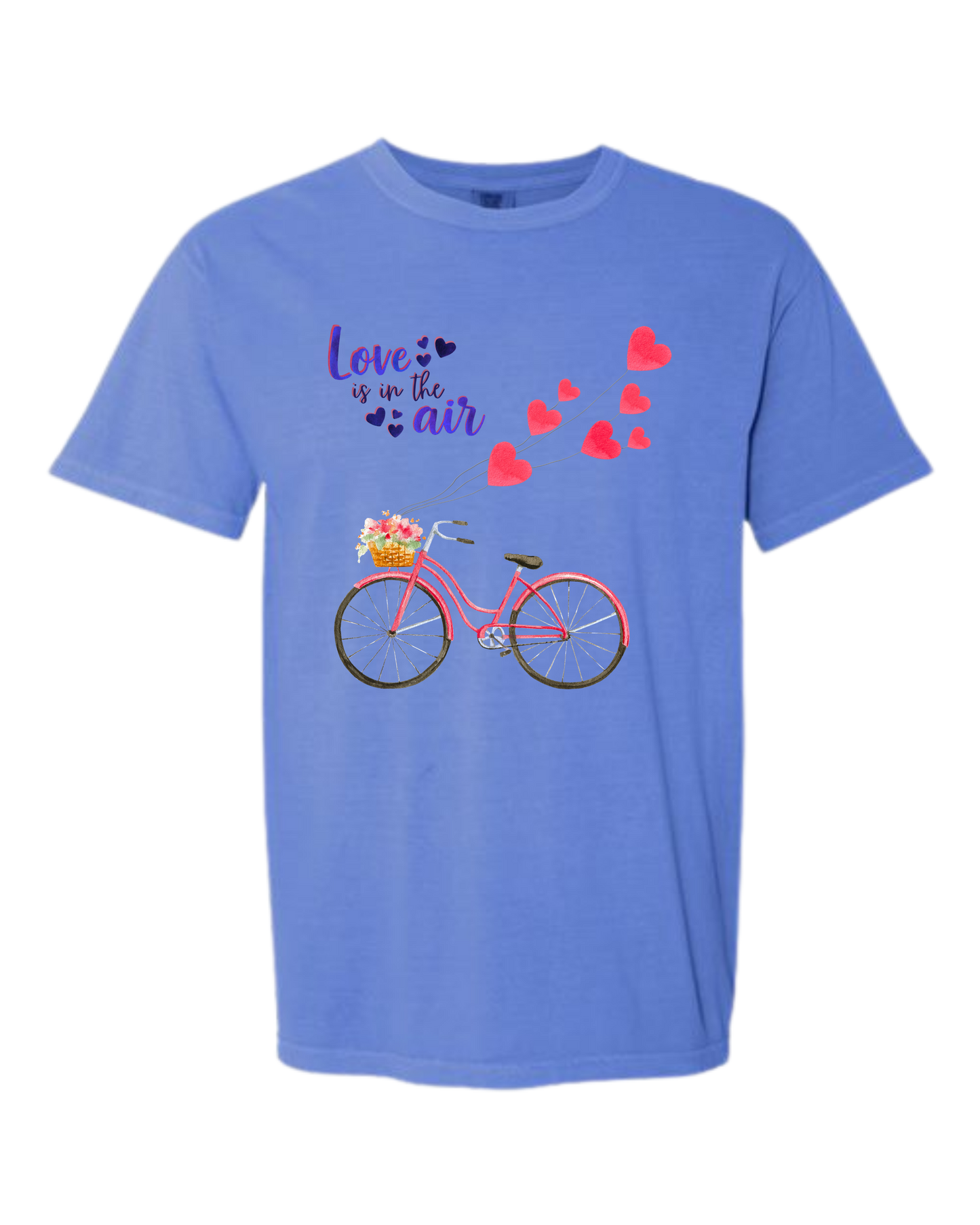 Love Is in The Air - Comfort Colors - Heavyweight Unisex Tee - Blues