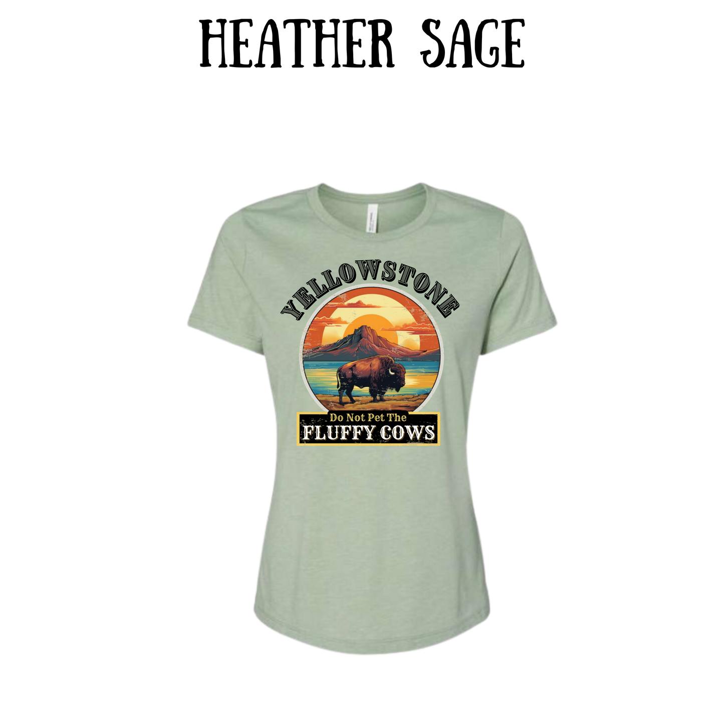 CP - Yellowstone: Fluffy Cows - Women's Relaxed Fit Tee - Assorted Colors