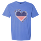 One Nation One Heart - Comfort Colors - Heavyweight Unisex Tee - Blues