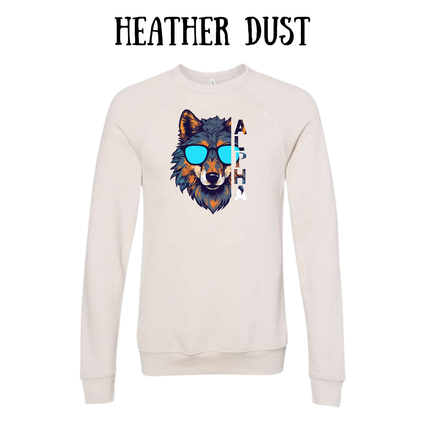 BP - Alpha - Sponge Fleece Raglan Sweatshirt - Assorted Colors