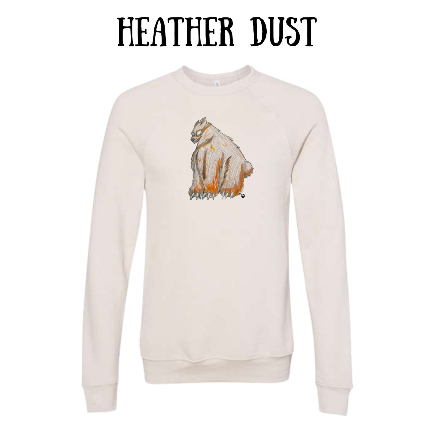 AC - Muscle Bear - Sponge Fleece Raglan Sweatshirt - Assorted Colors