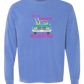 Get in Loser We're Playing Mahjong - Comfort Colors - Heavyweight Long Sleeve Tee - Blues & Greens