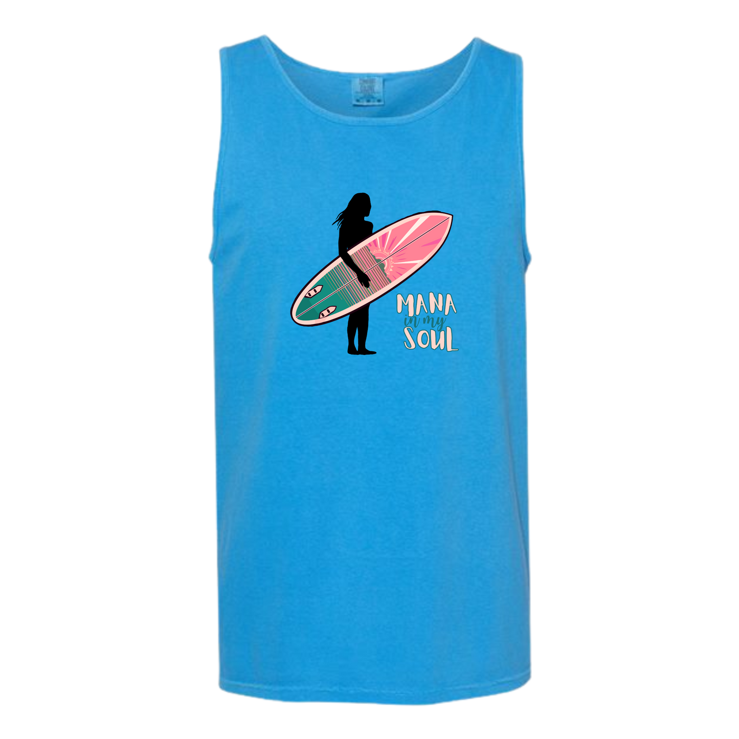 Mana in My Soul - Comfort Colors - Unisex Tank - Neutral Colors & Blues