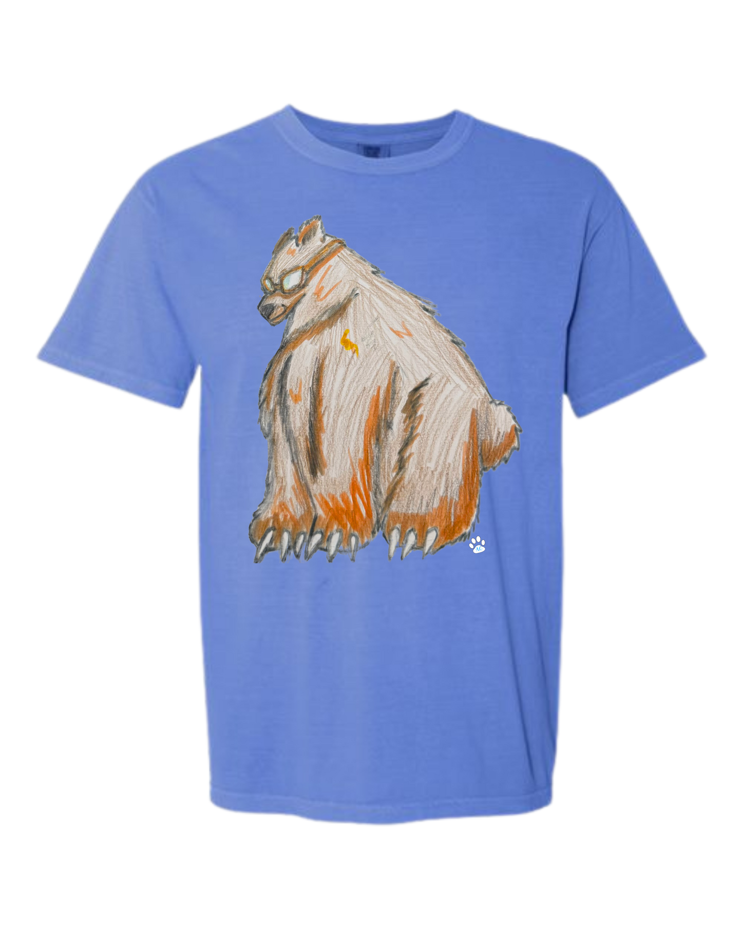 Muscle Bear - Comfort Colors - Heavyweight Unisex Tee - Blues