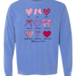 Galatians 5 - Valentines - Comfort Colors - Heavyweight Long Sleeve Tee - Blues & Greens