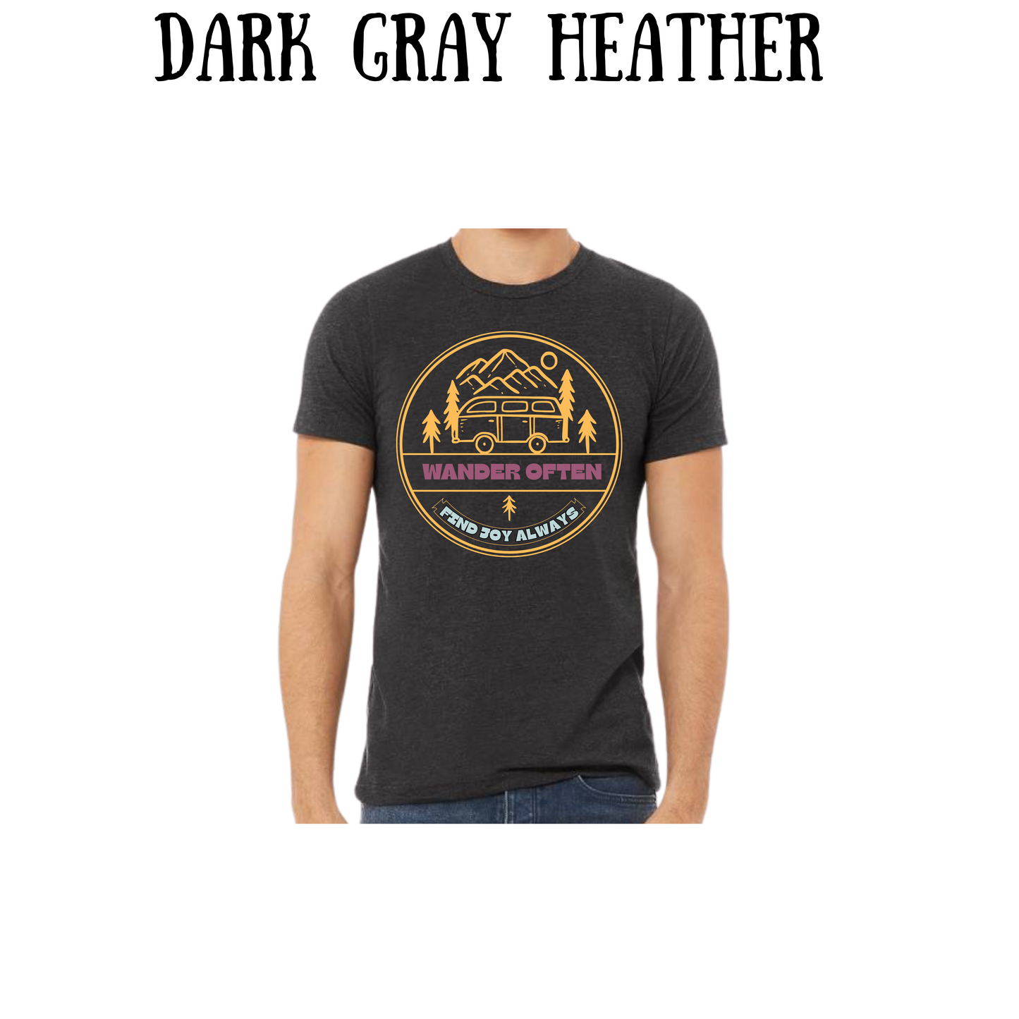 CP - Wander Often - Unisex Tee - Pinks, Purples, Neutrals