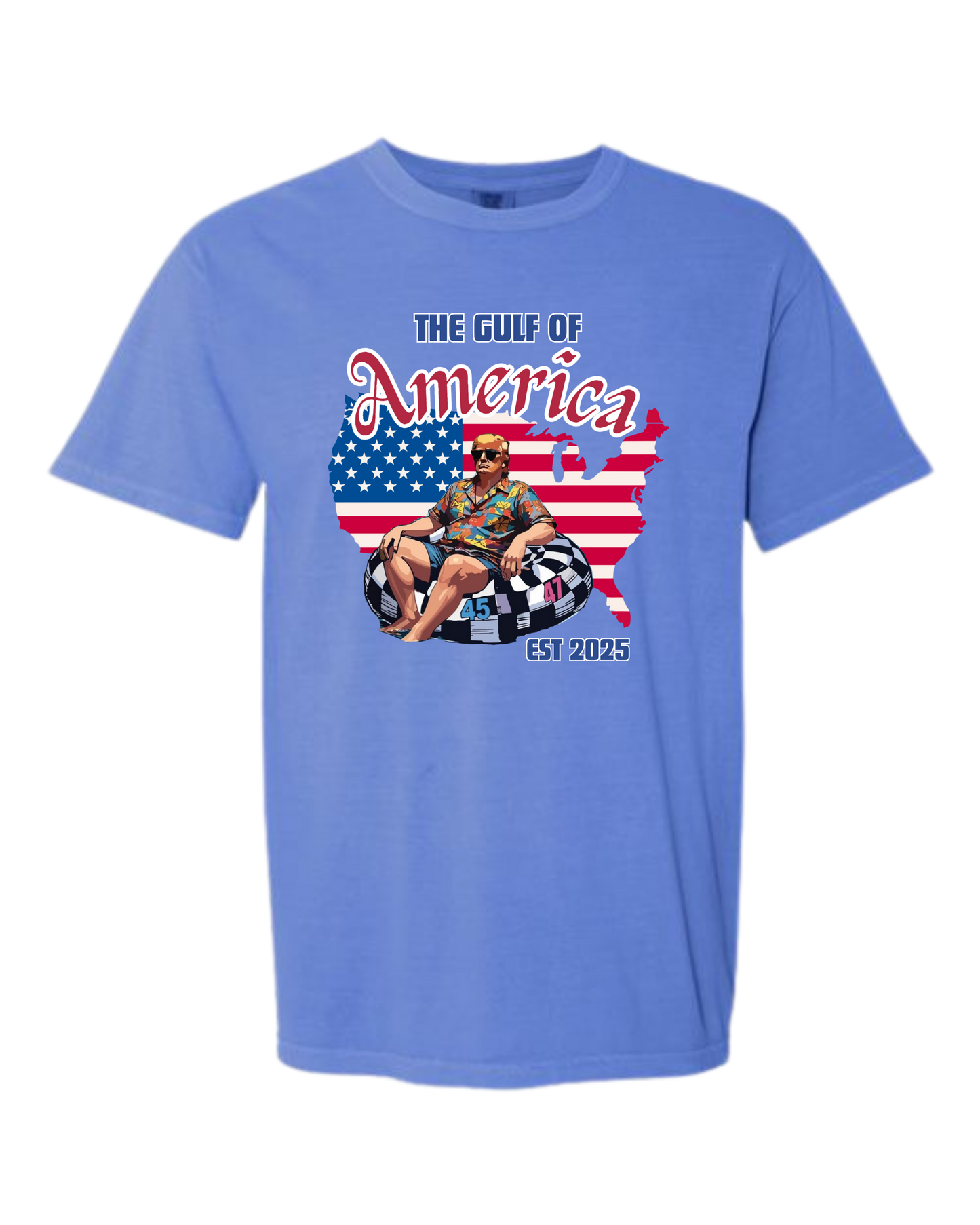 The Gulf of America - Comfort Colors - Heavyweight Unisex Tee - Blues