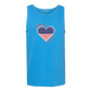 One Nation One Heart - Comfort Colors - Unisex Tank - Neutral Colors & Blues