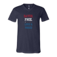 Saved. Free. Loud & Proud - Bella+Canvas - Unisex V-Neck - Assorted Colors