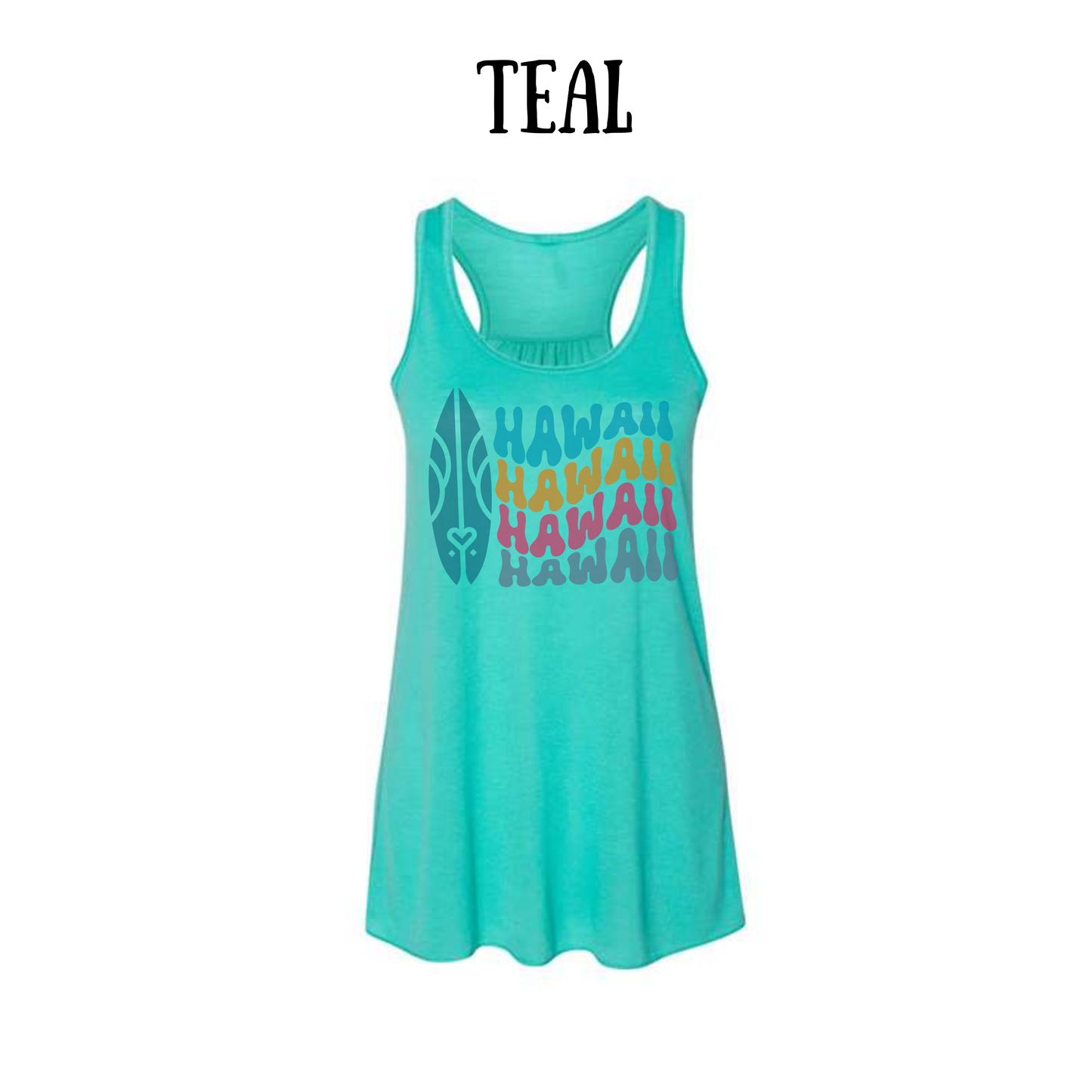 VP - Hawaii - Women's Flowy Racerback Tank