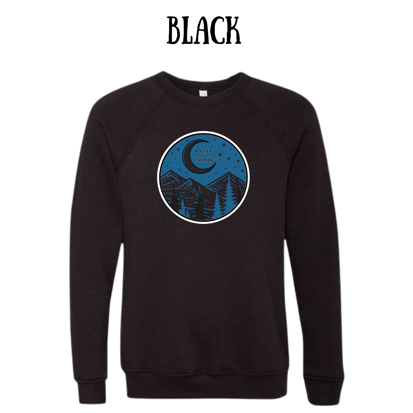 OP - Keep Shining - Sponge Fleece Raglan Sweatshirt - Greens, Neutrals