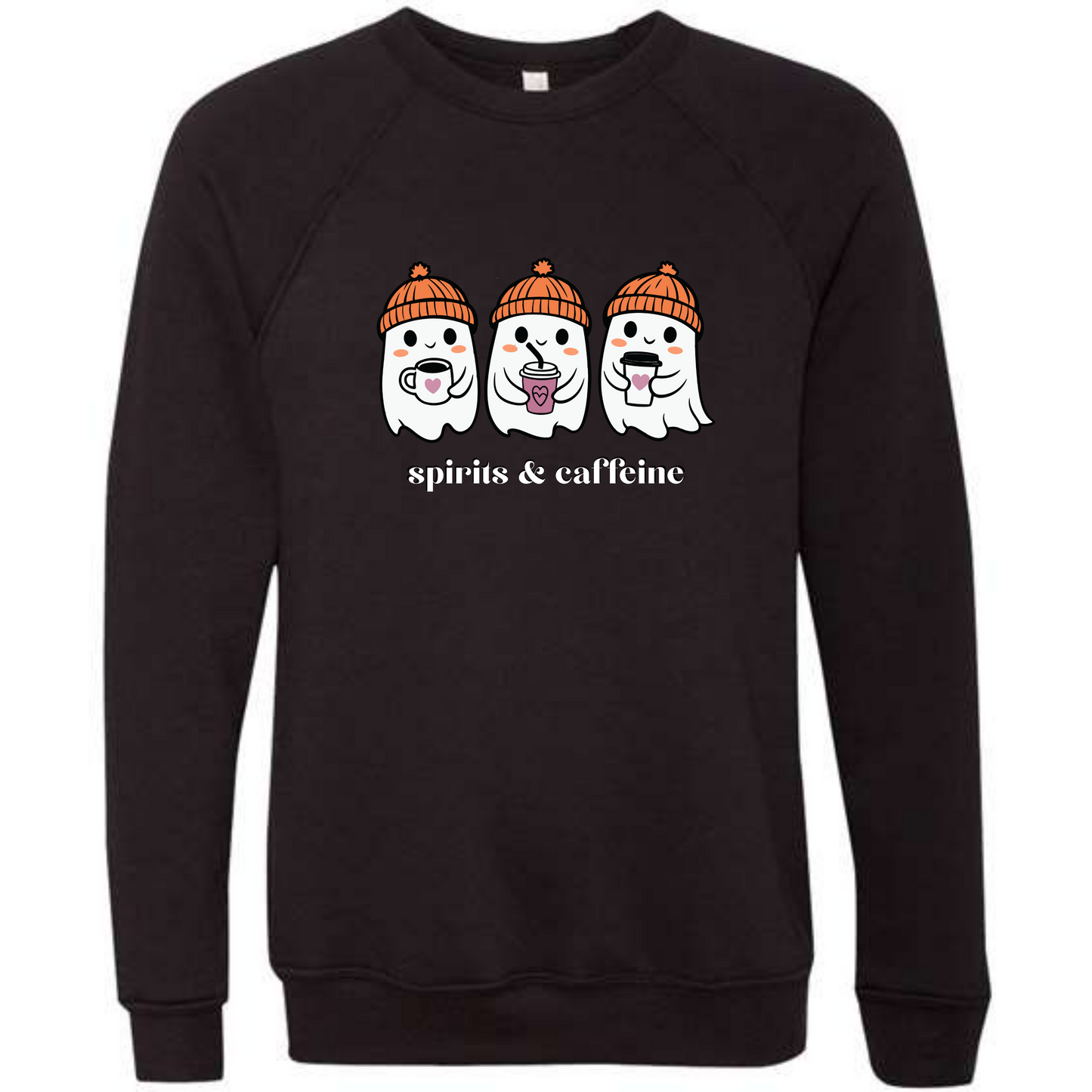 HP - Spirits & Caffeine - Sponge Fleece Raglan Sweatshirt - Greens, Neutrals