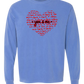 You & Me - Comfort Colors - Heavyweight Long Sleeve Tee - Blues & Greens