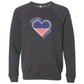 One Nation One Heart - Sponge Fleece Raglan Sweatshirt - Assorted Colors