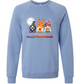 Happy Hallothanksmas Gnomes - Sponge Fleece Raglan Sweatshirt - Blues, Purples