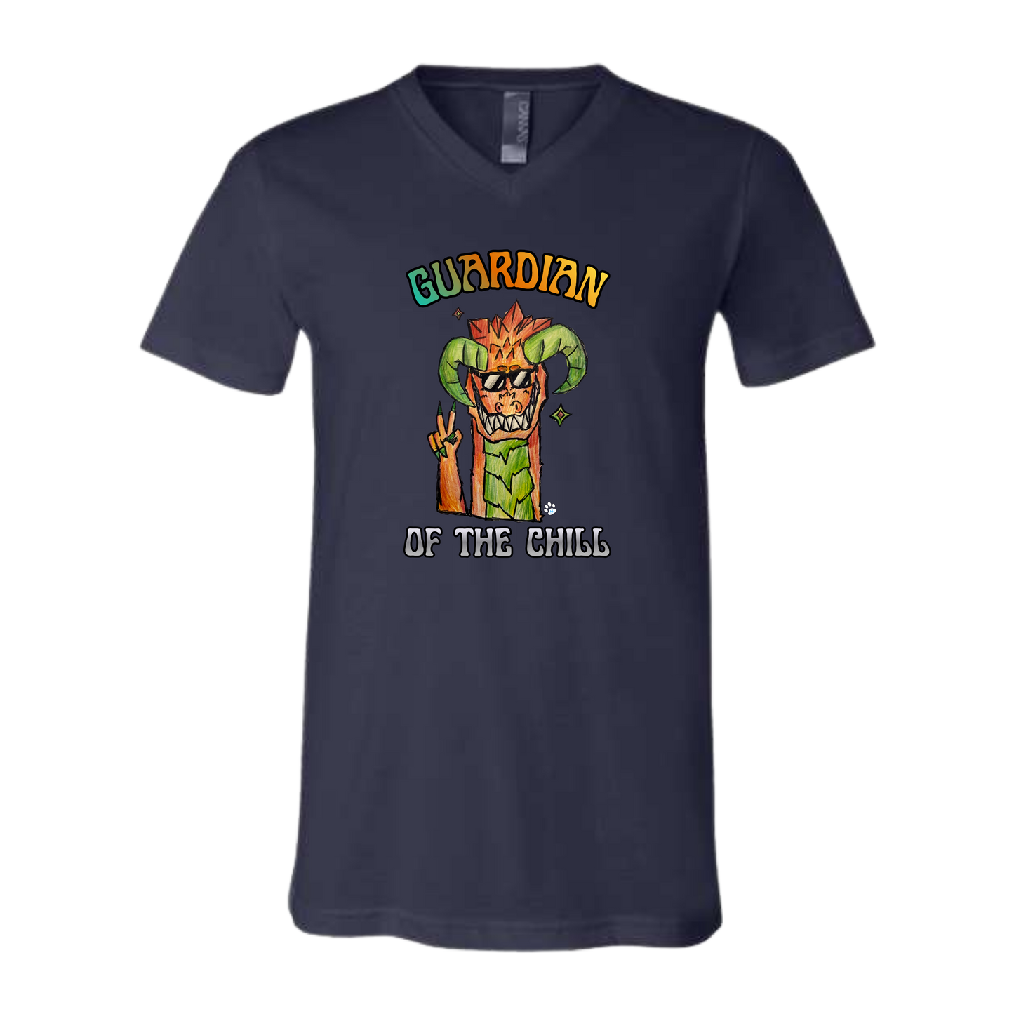Guardian of The Chill - Bella+Canvas - Unisex V-Neck - Assorted Colors
