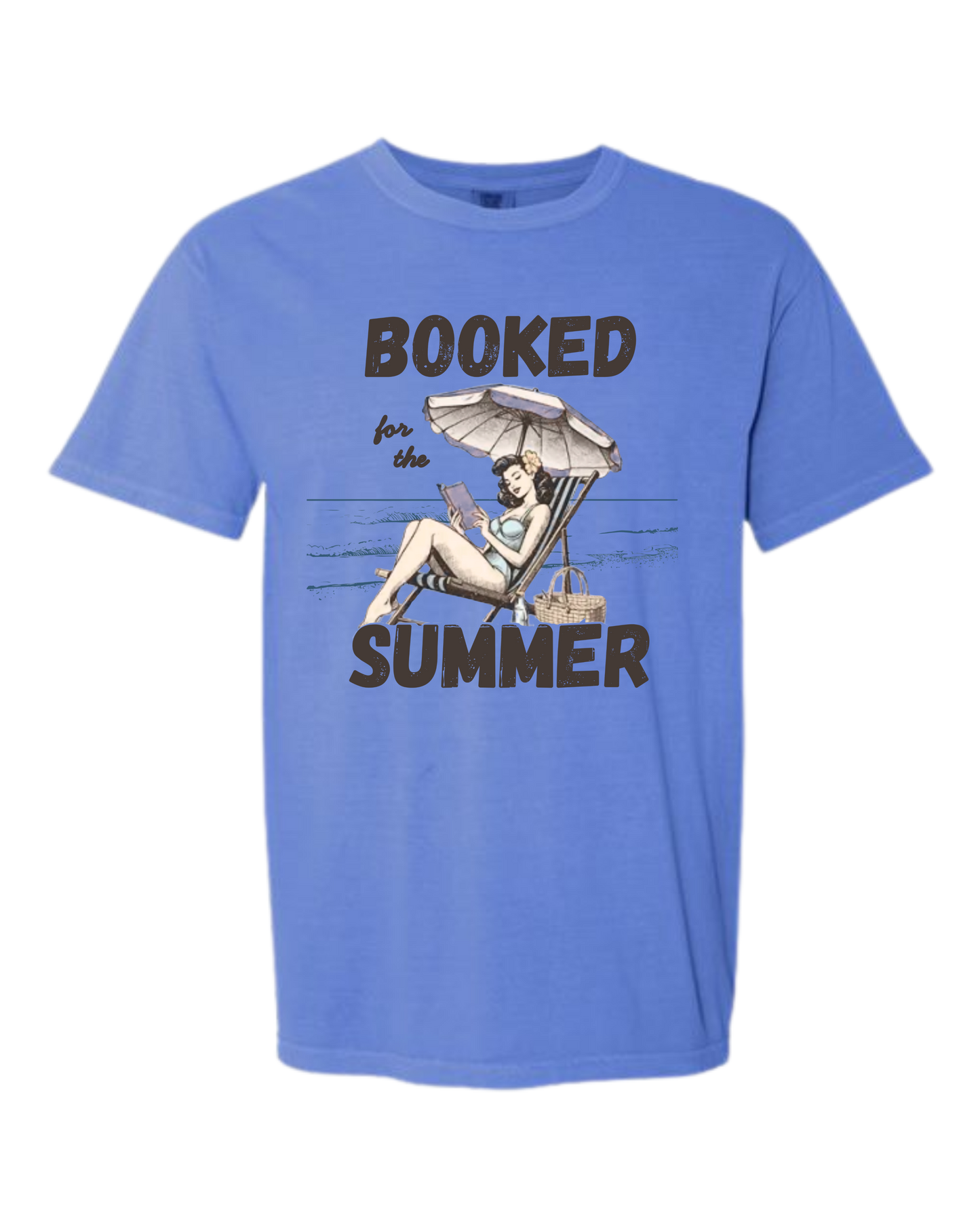 Booked for the Summer - Comfort Colors - Heavyweight Unisex Tee - Blues