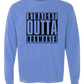 Straight Outta Hormones - Comfort Colors - Heavyweight Long Sleeve Tee - Blues & Greens
