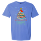 All Booked For Christmas - Comfort Colors - Heavyweight Unisex Tee - Blues