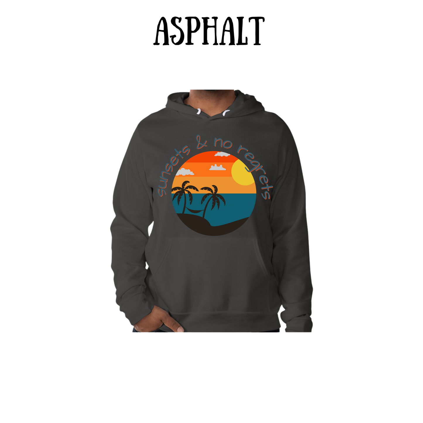 VP - Sunsets & No Regrets - Sponge Fleece Hoodie - Greens, Neutrals