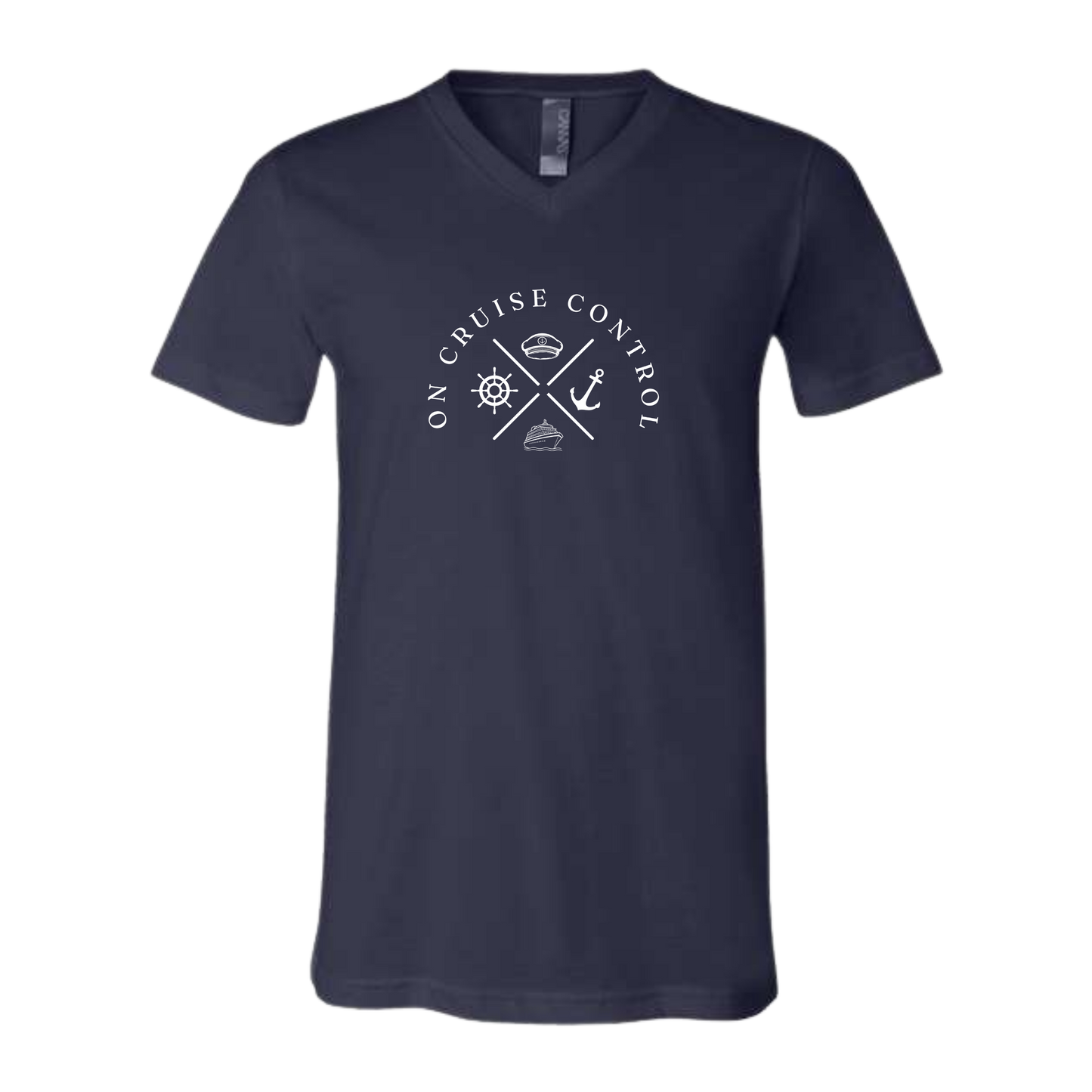 On Cruise Control - Bella+Canvas - Unisex V-Neck - Assorted Colors