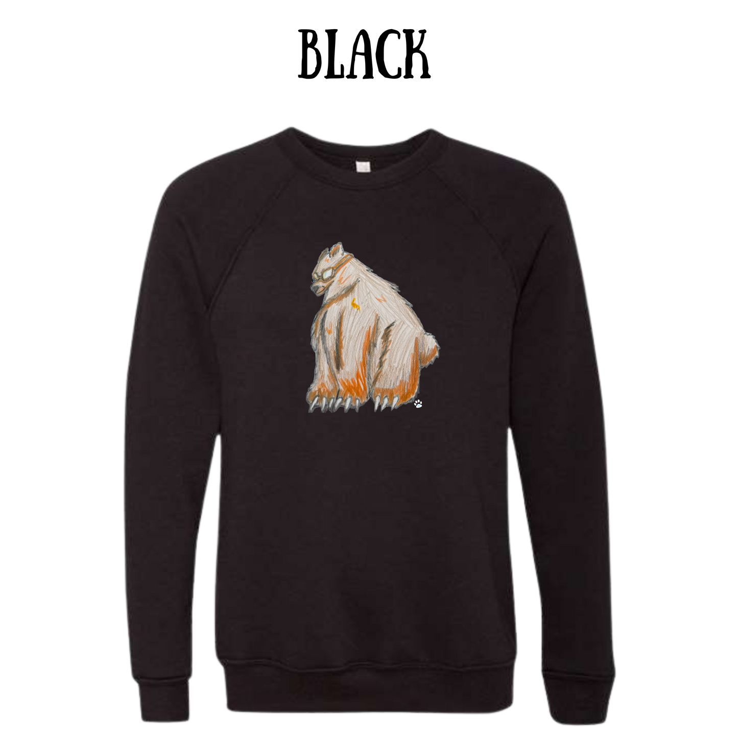 AC - Muscle Bear - Sponge Fleece Raglan Sweatshirt - Greens, Neutrals