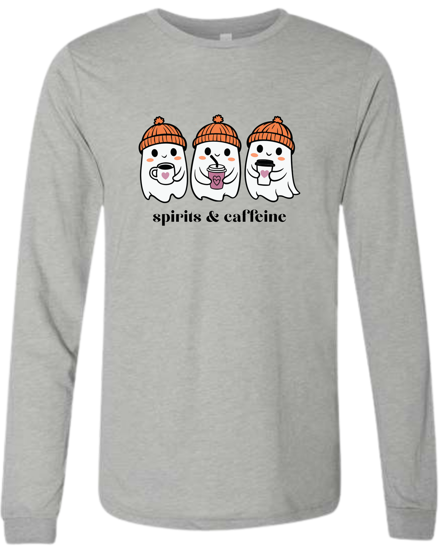 Spirits & Caffeine - Unisex Long Sleeve - Neutral Colors