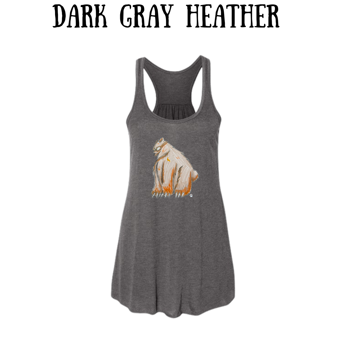 AC - Muscle Bear - Women's Flowy Racerback Tank