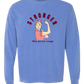 Stronger Than Period Cramps - Comfort Colors - Heavyweight Long Sleeve Tee - Blues & Greens