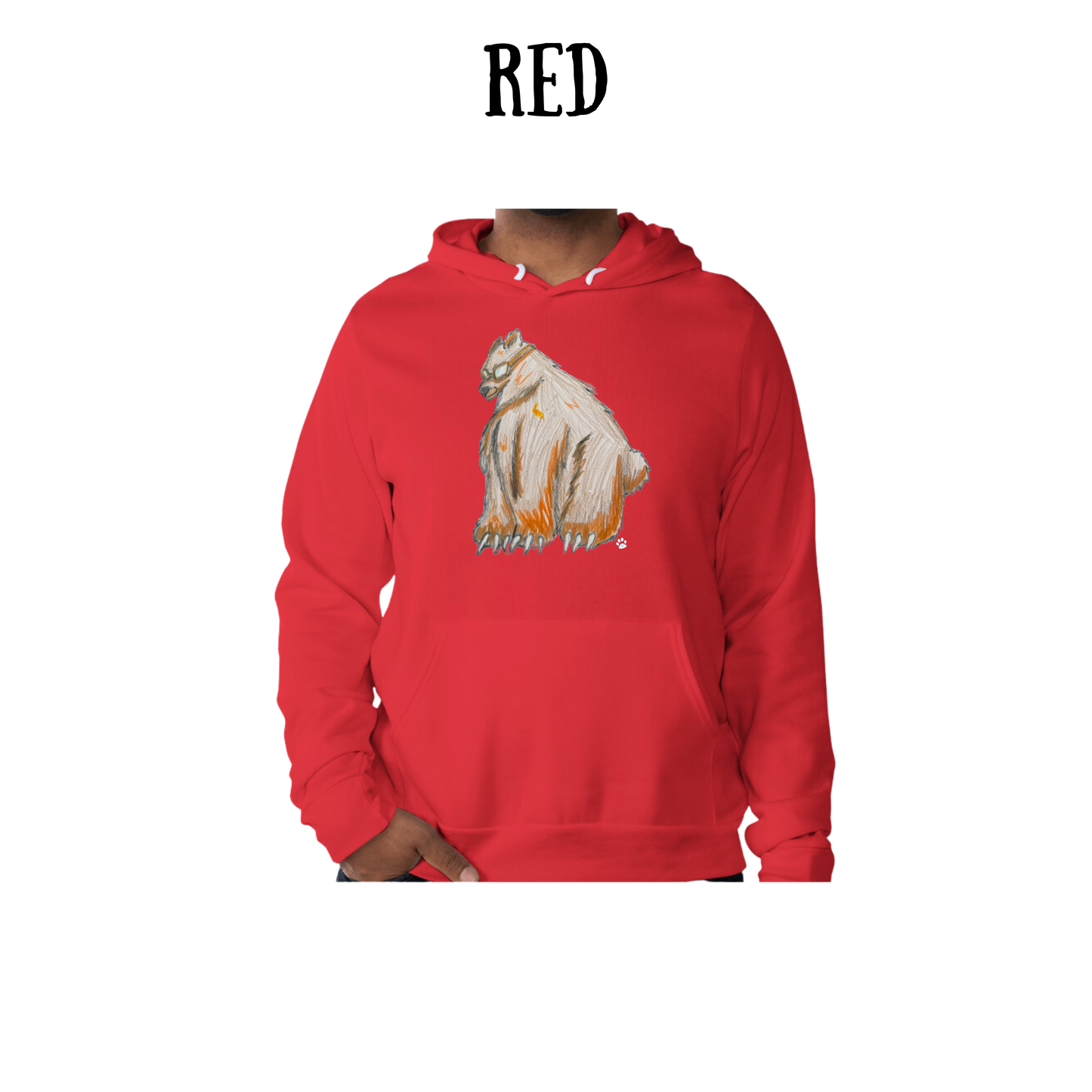 AC - Muscle Bear - Sponge Fleece Hoodie - Assorted Colors