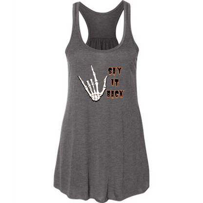 HP - I Love You, Say It Back - Women's Flowy Racerback Tank