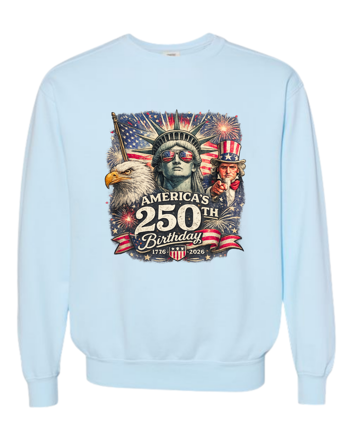 America's 250th Birthday - Comfort Colors - Sweatshirt - Blues