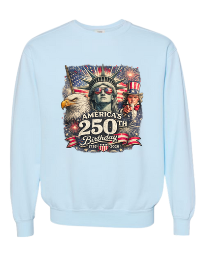 America's 250th Birthday - Comfort Colors - Sweatshirt - Blues
