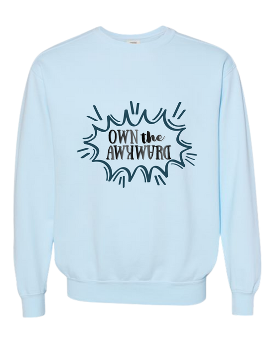 Own the Awkward - Comfort Colors - Sweatshirt - Blues