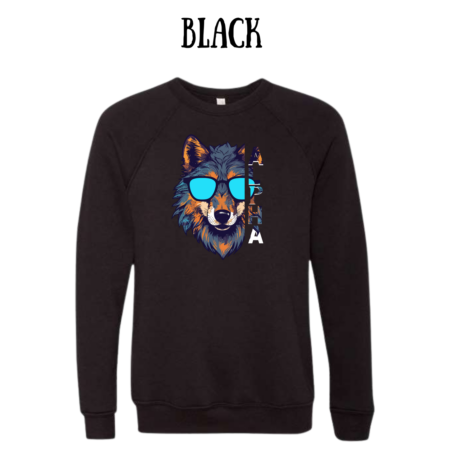 BP - Alpha - Sponge Fleece Raglan Sweatshirt - Greens, Neutrals