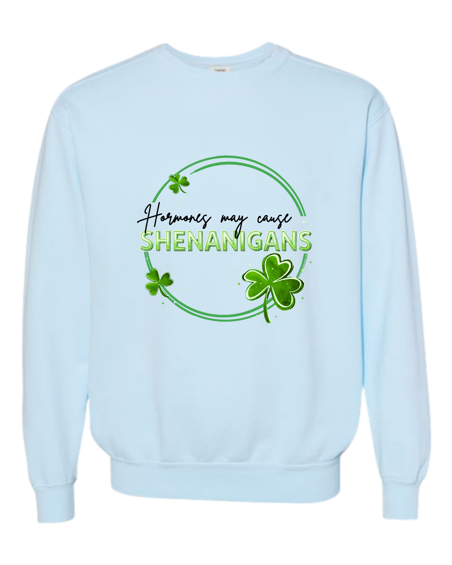 Hormones May Cause Shenanigans - Comfort Colors - Heavyweight Long Sleeve Tee - Neutral Colors